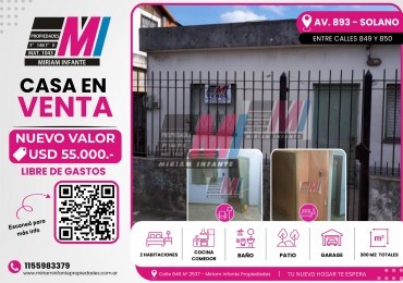 NUEVO VALOR Casa San Francisco Solano con amplio terreno excelente ubicacion avenida 893 y 